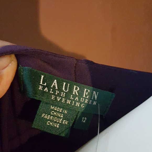 Dress,Ralph Lauren fuax wrap with beautiful gem broach - Picture 4 of 9